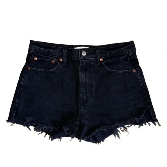 Abercrombie & Fitch Black High Waist Women Shorts Size 27/4 - Picture 10 of 11